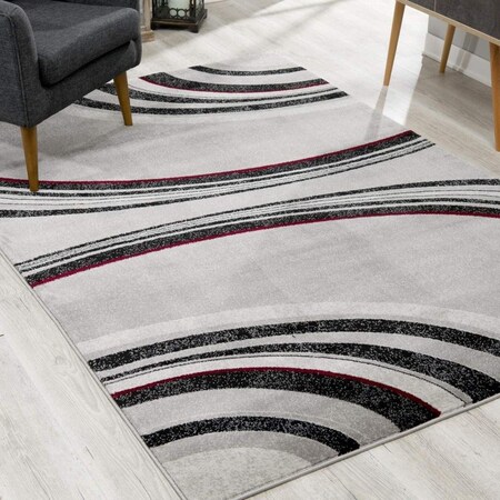 Palacedesigns 8 x 11 ft. Gray Modern Geometric Area Rug - Gray - 8' x 11' PA3098178